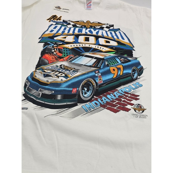 Vintage 1997 Brickyard 400 Racing T-Shirt Indianapolis Speedway - Picture 3 of 8